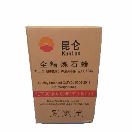 Kunlun-Wachs Dalian-Wachs Fushun-Wachs Vollständig raffiniertes Paraffinwachs 56/58 58/60 Fabrikpreis Vollständig raffiniertes Paraffinwachs